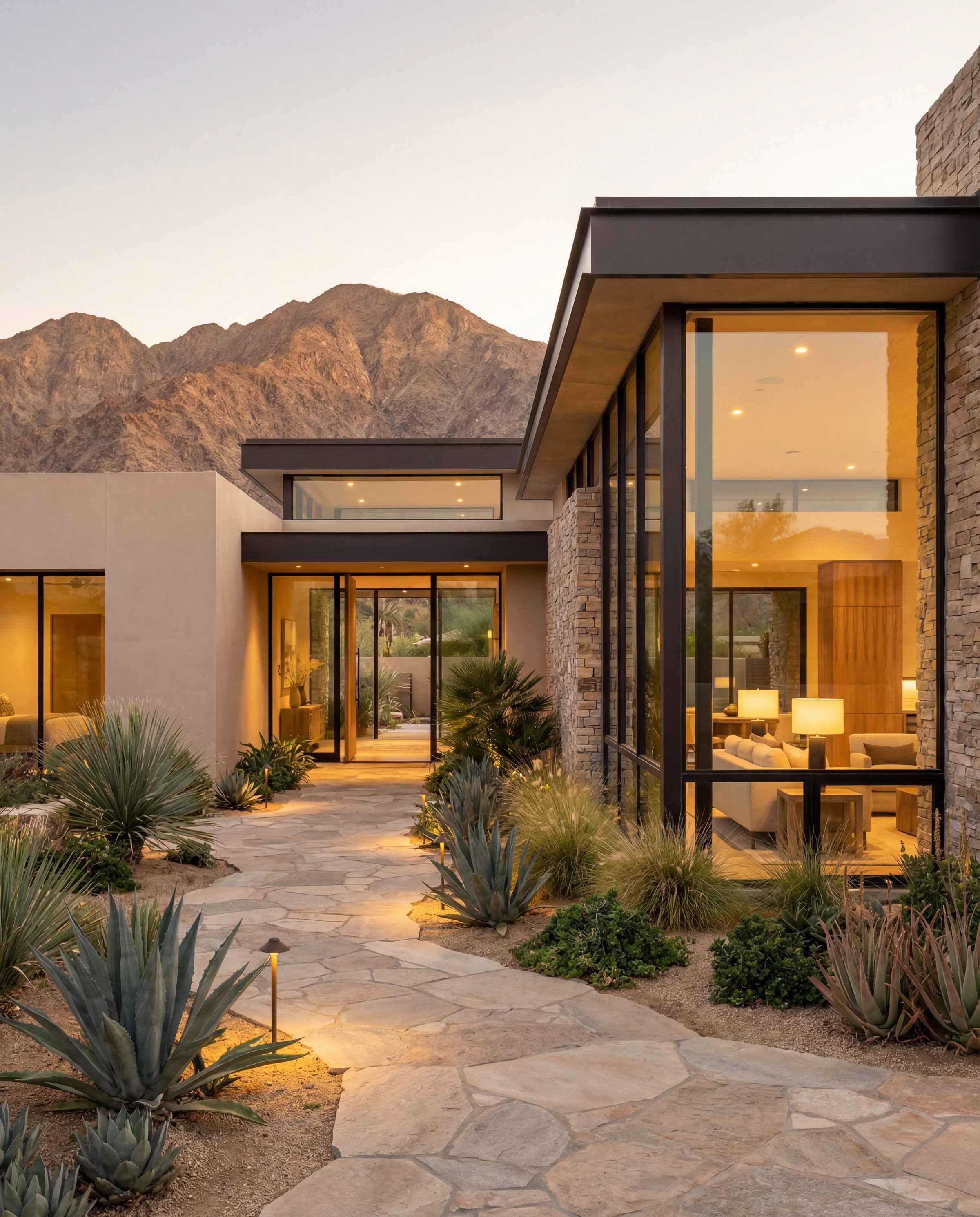 Desert landscape with warm tones and natural beauty